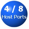 4 bzw. 8 Hostports pro Controller