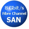 8 Gbit/s Fibre Channel SAN