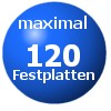 maximal 120 Festplatten pro System