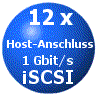 Logo 12 x iSCSI 1 Gbit/s