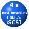 Logo 4 x 1 Gbit/s iSCSI