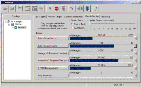 Iometer Screenshot 1