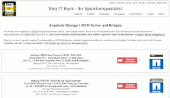 Angebot iSCSI Storage