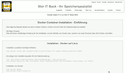 Docker Container Installation und Konfiguration