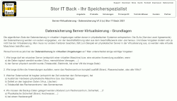 Server Virtualisierung Datensicherung