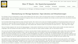 Überwachung von Storage und Backup Lösungen