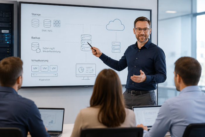 Storage-, Backup- und Virtualisierungsschulungen der Stor IT Back