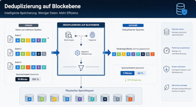 Deduplizierung auf Blockebene Deduplizierung auf Blockebene