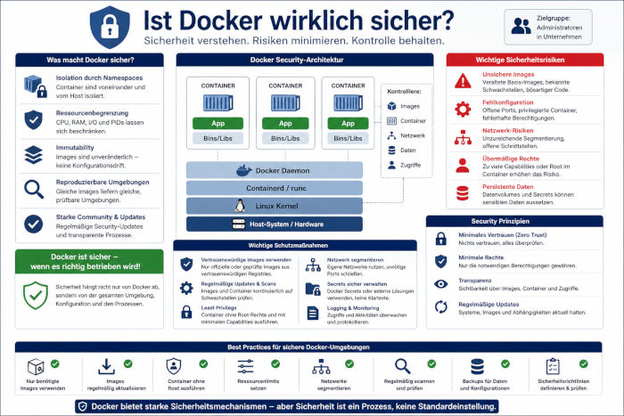 Sicherheit bei Docker-Containern