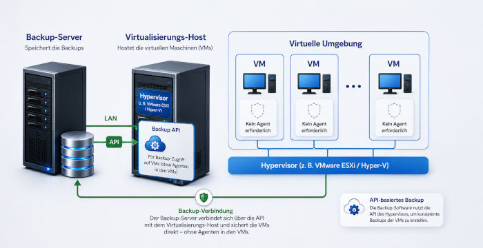 Sicherung einer VM über die Storage API