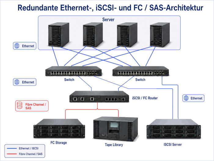 iSCSI redundanter Aufbau