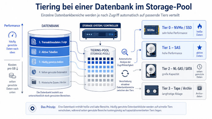 Tiering bei einer Datenbank in der Praxis