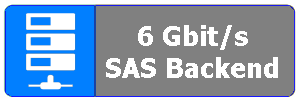 6 Gbit/s SAS Backend