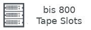 800 Tape Slots