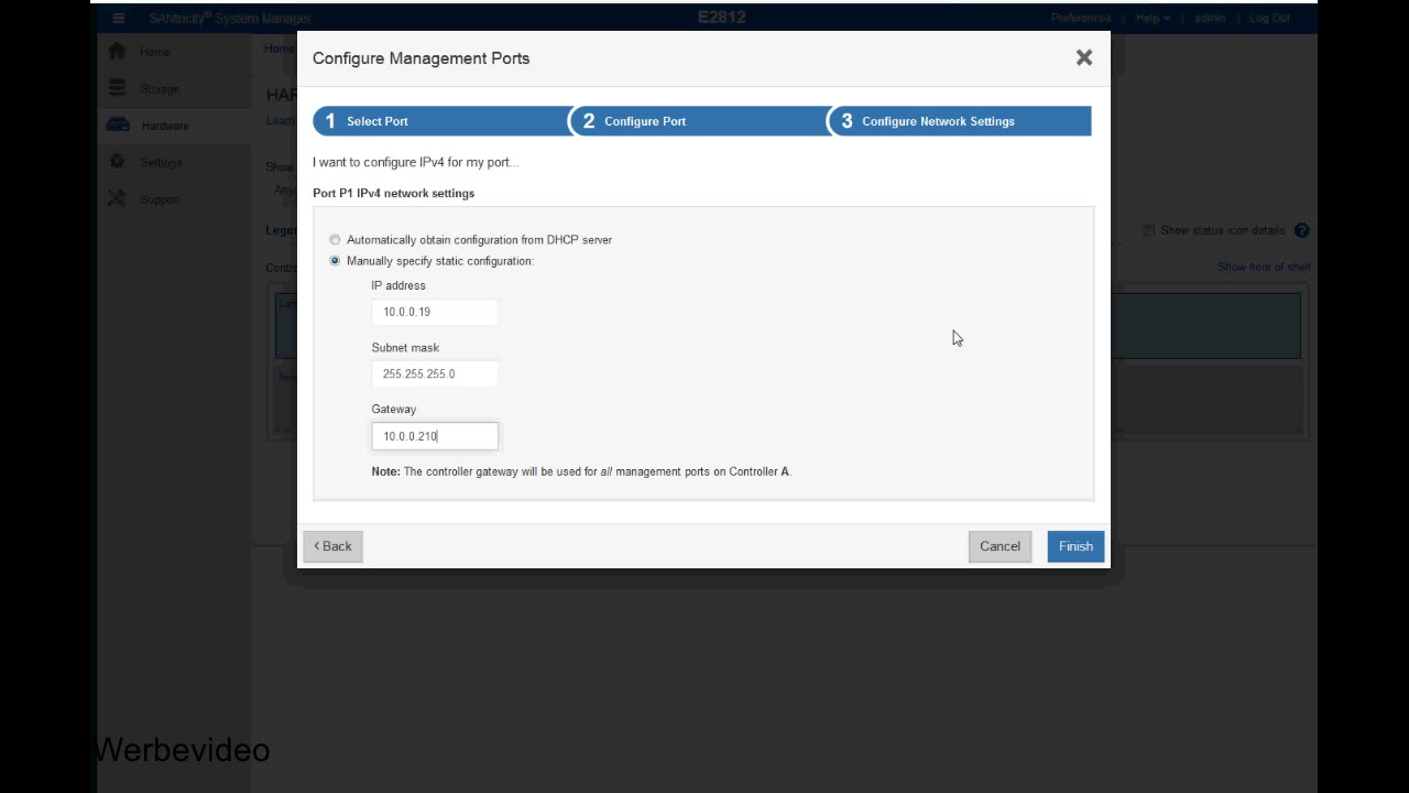 NetApp E2800 Management-Oberfläche SANtricity System Manager