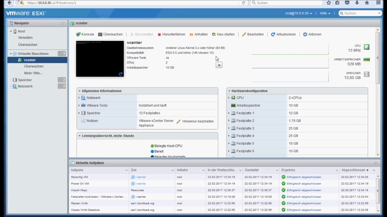 VMware vCenter Appliance 6.5