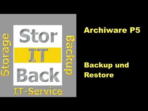 Archiware P5 Backup und restore