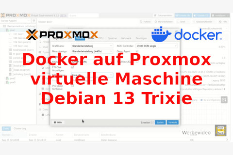 Die Installation von Docker auf Proxmox am Beispiel von Debian Trixie