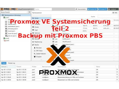 Proxmox VE Systemsicherung auf PBS Teil 2