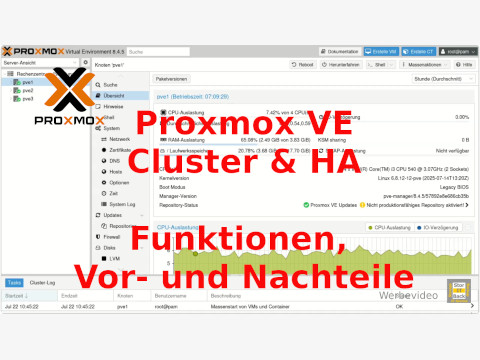Proxmox VE Cluster Vor- und Nachteile
