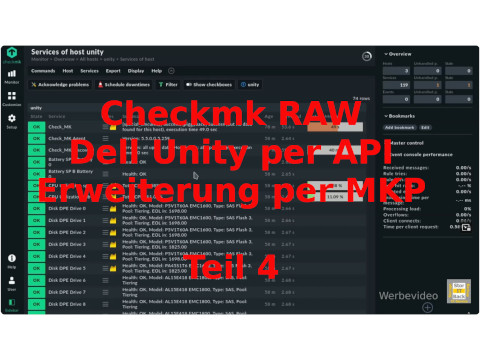 Checkmk Monitoring Dell EMC Unity Storage