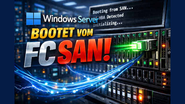 Hyper-V bootet aus dem FC SAN